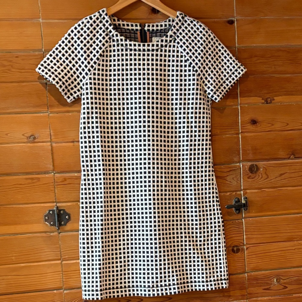 Lou & Grey Black and White Checkered Dress